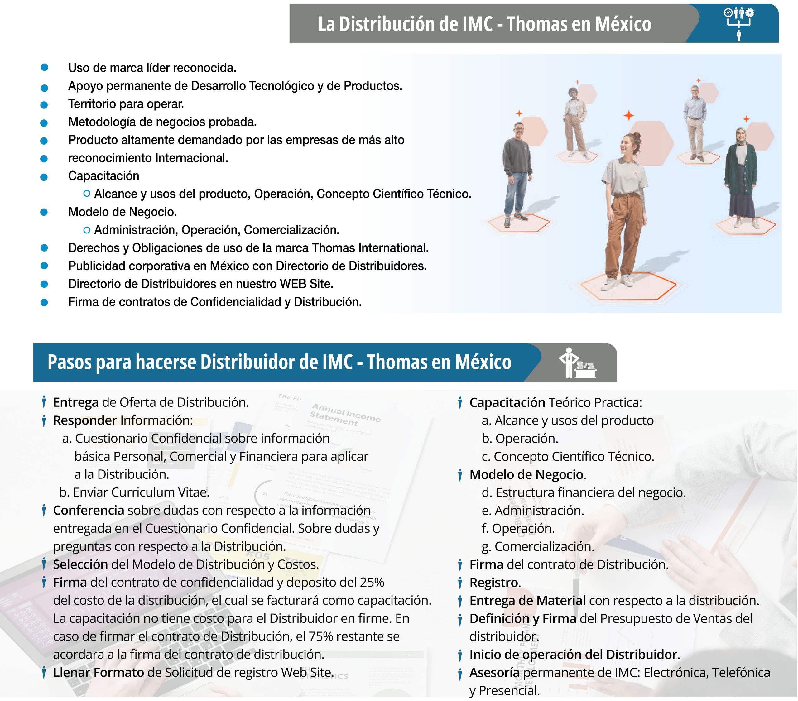 Modelo de Distribución IMC Thomas sección 5